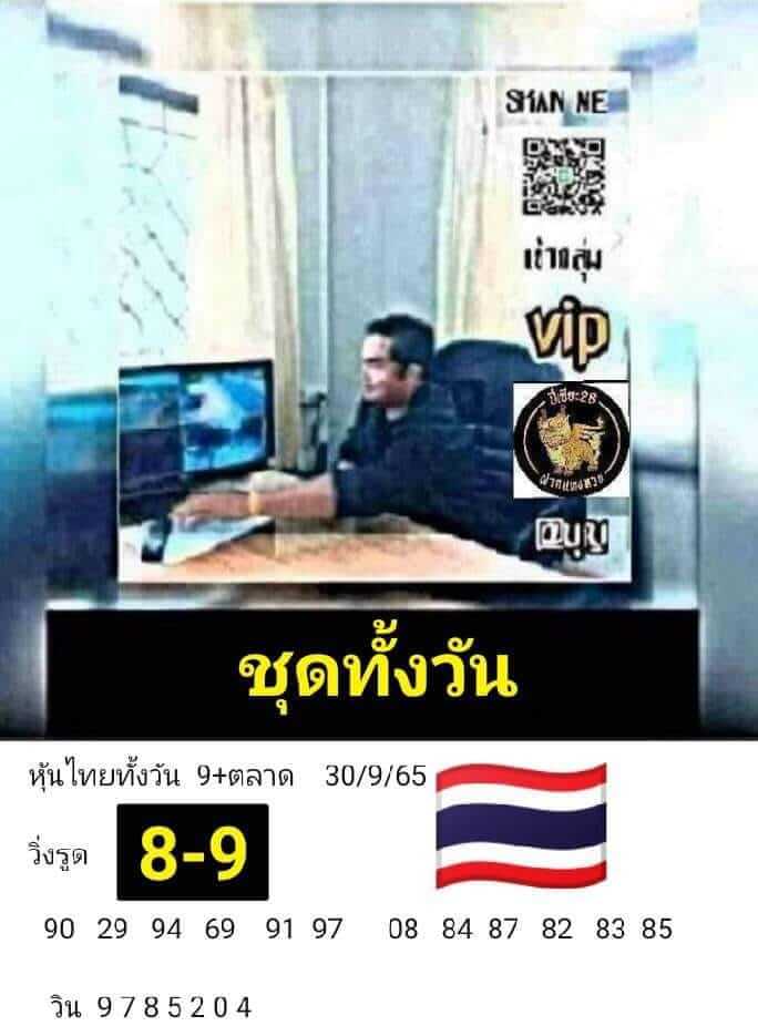 หวยหุ้น 30/9/65 ชุดที่ 2