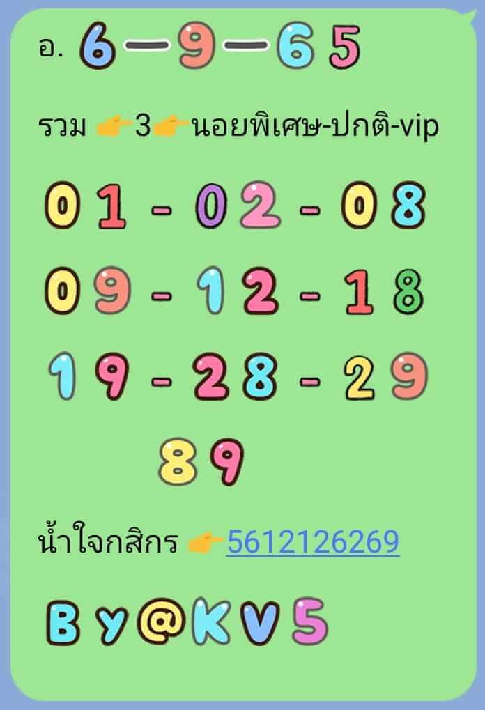 หวยฮานอย 6/9/65 ชุดที่ 2