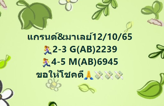 หวยมาเลย์ 12/10/65 ชุดที่ 7