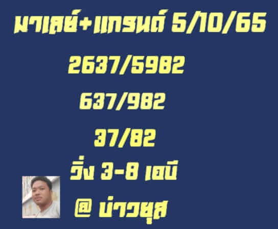 หวยมาเลย์ 5/10/65 ชุดที่ 7