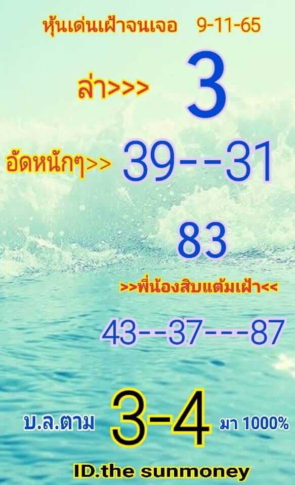 หวยหุ้น 9/11/65 ชุดที่ 10