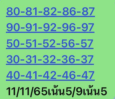 หวยหุ้น 11/11/65  ชุดที่ 10