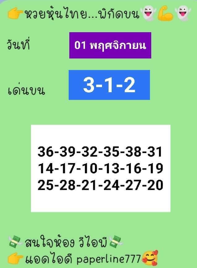 หวยหุ้น 1/11/65 ชุดที่ 7