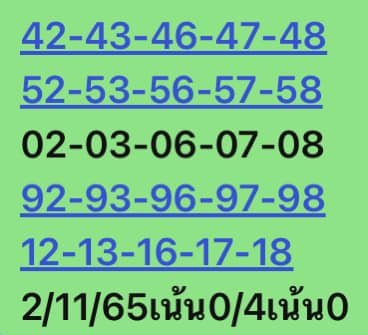 หวยหุ้น 2/11/65 ชุดที่ 5