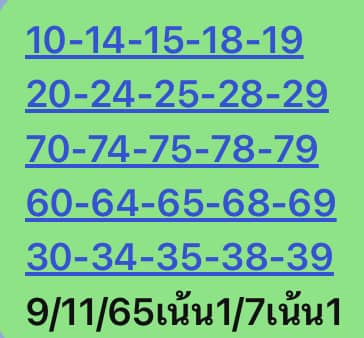 หวยหุ้น 9/11/65 ชุดที่ 5