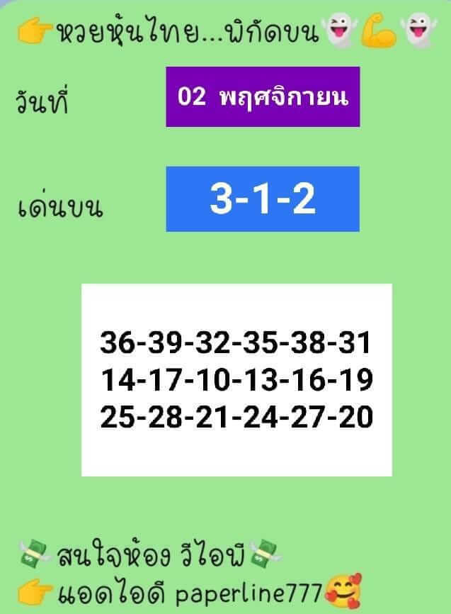 หวยหุ้น 2/11/65 ชุดที่ 3