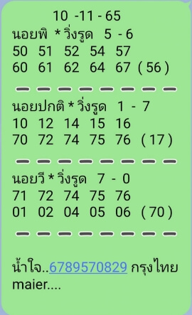 หวยฮานอย 10/11/65 ชุดที่ 4