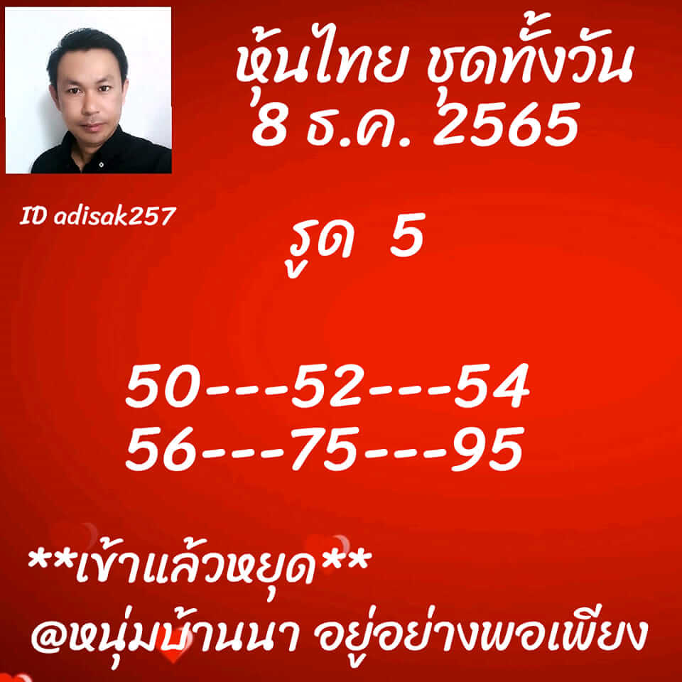 หวยหุ้น 8/12/65 ชุดที่ 10