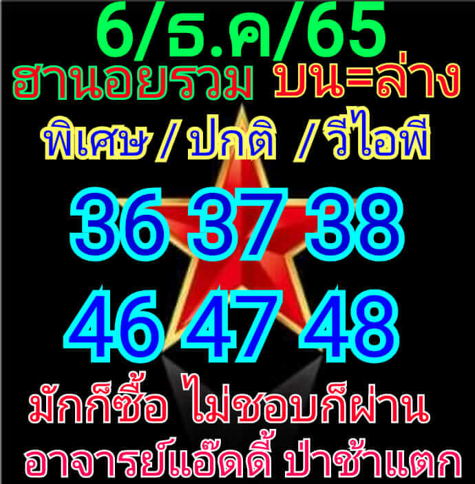 หวยฮานอย 6/12/65 ชุดที่ 8