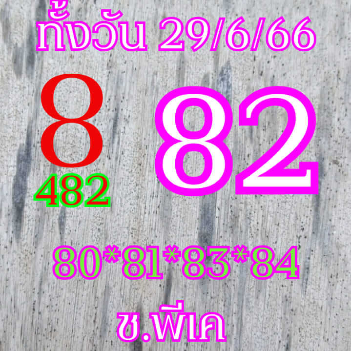 หวยหุ้น 29/6/66 ชุดที่ 3