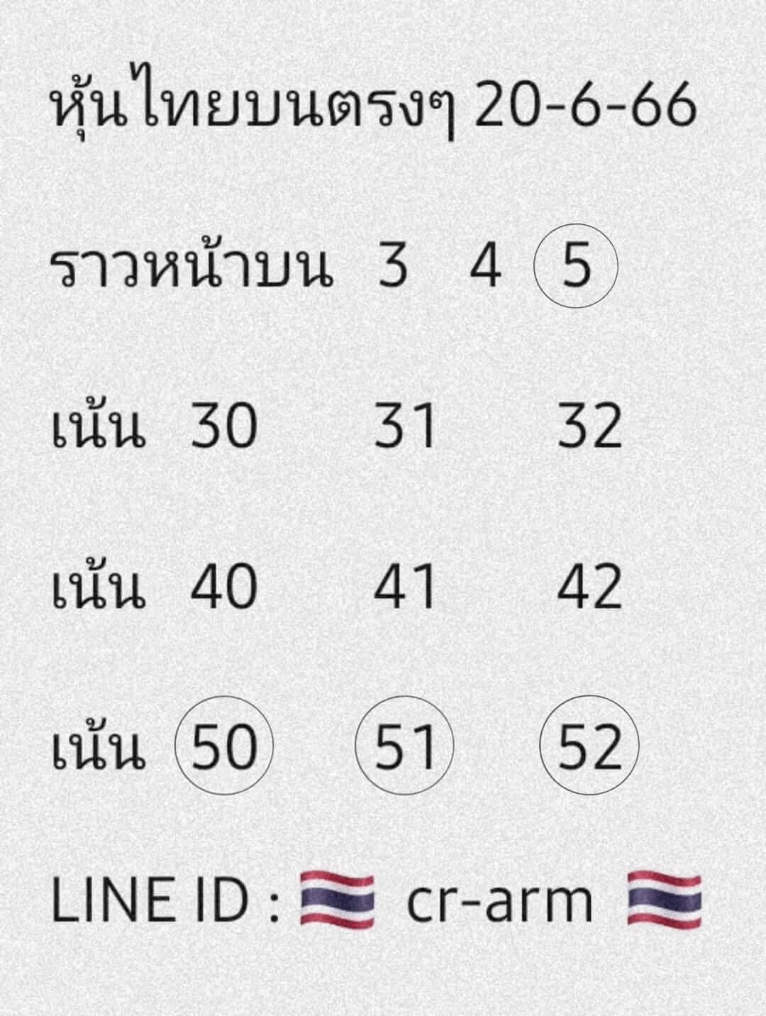 หวยหุ้น 20/6/66 ชุดที่ 5