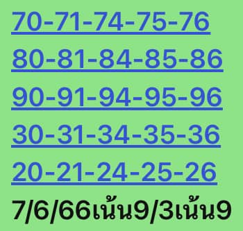 หวยหุ้น 7/6/66 ชุดที่ 8