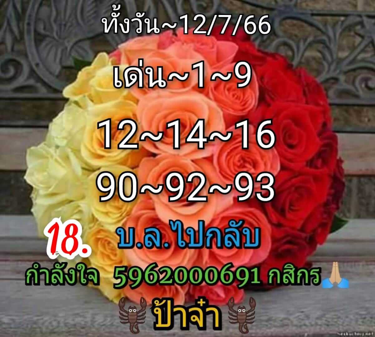 หวยหุ้น 12/7/66 ชุดที่ 9