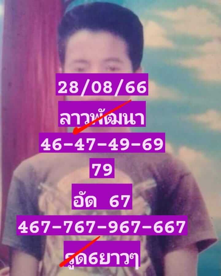 หวยลาว 28/8/66 ชุดที่ 8