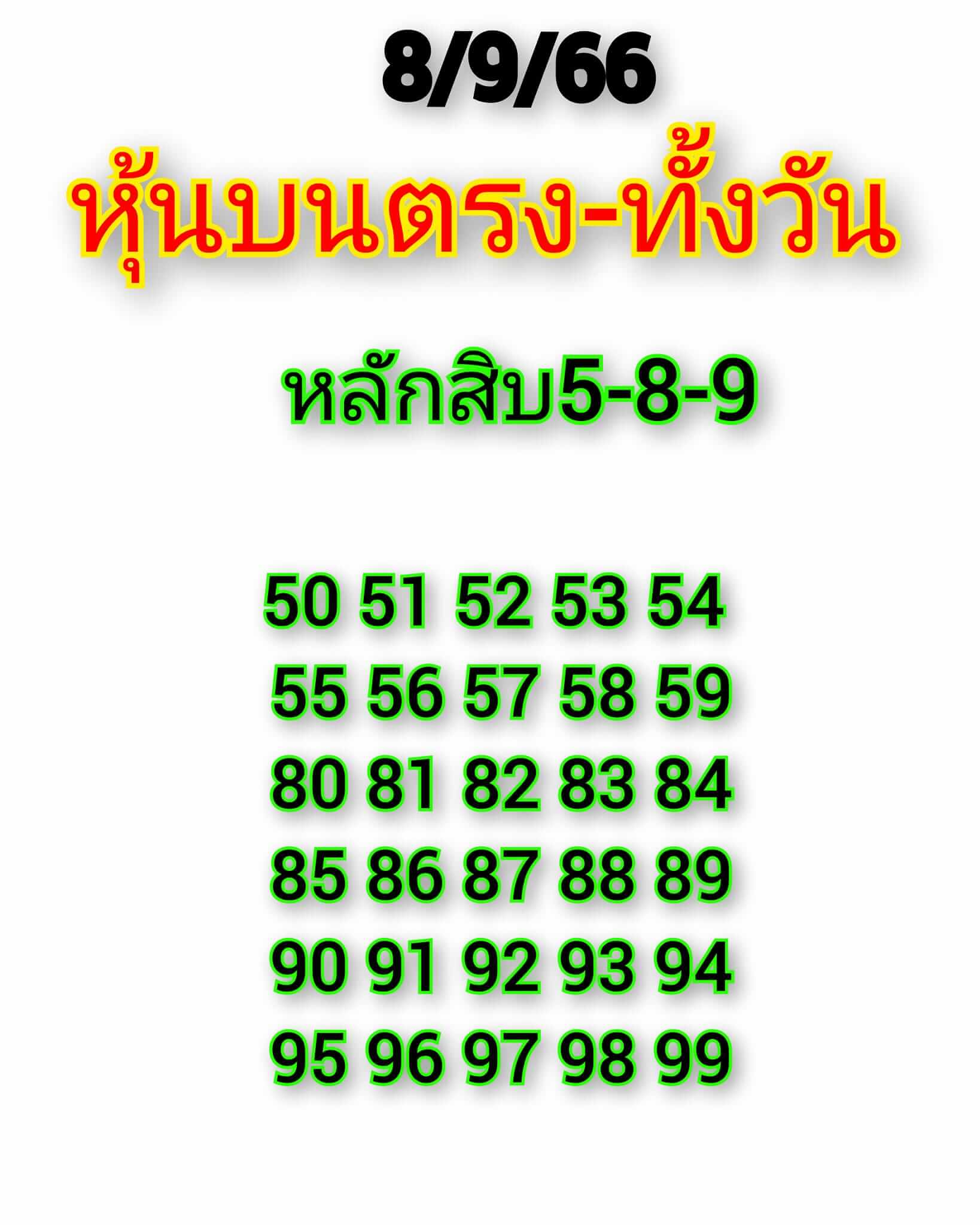 หวยหุ้น 8/9/66 ชุดที่ 4