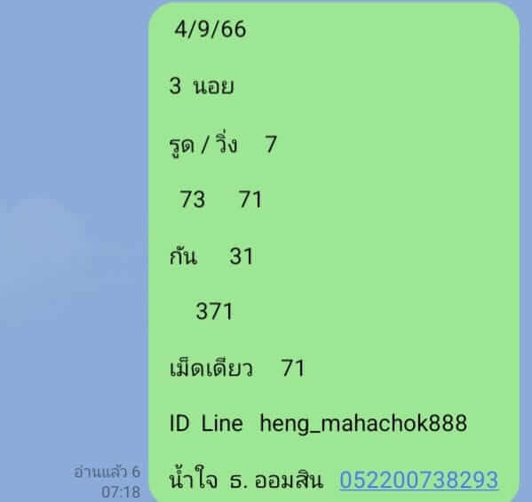 หวยฮานอย 4/9/66 ชุดที่ 10