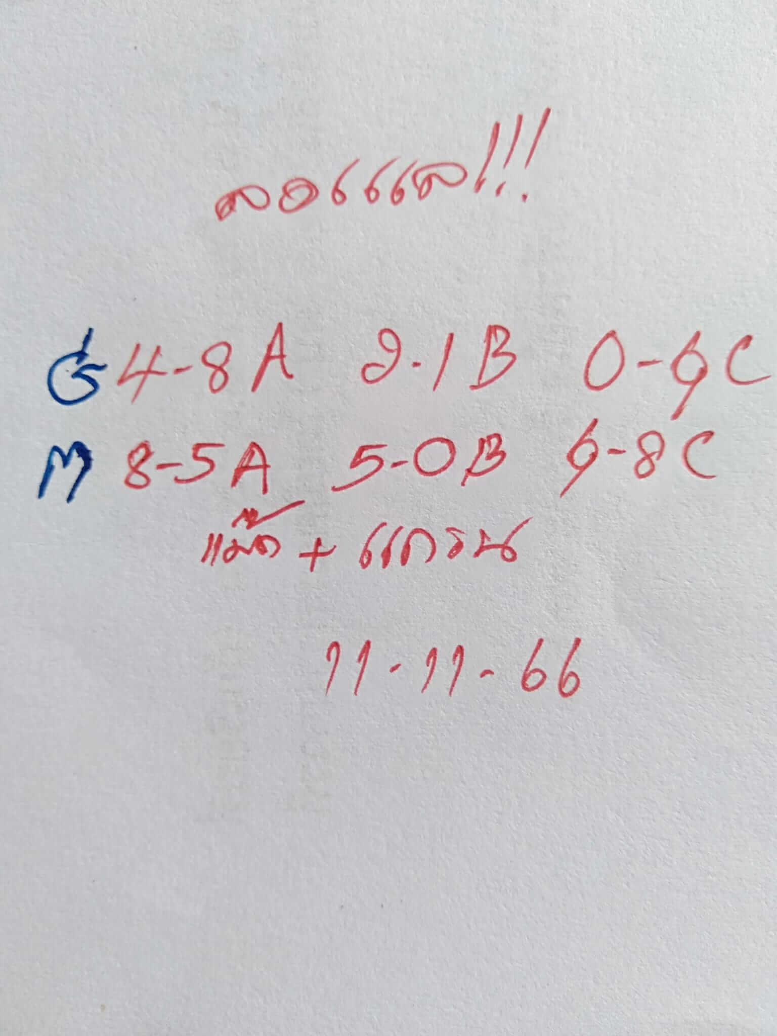 หวยมาเลย์ 11/11/66 ชุดที่ 7