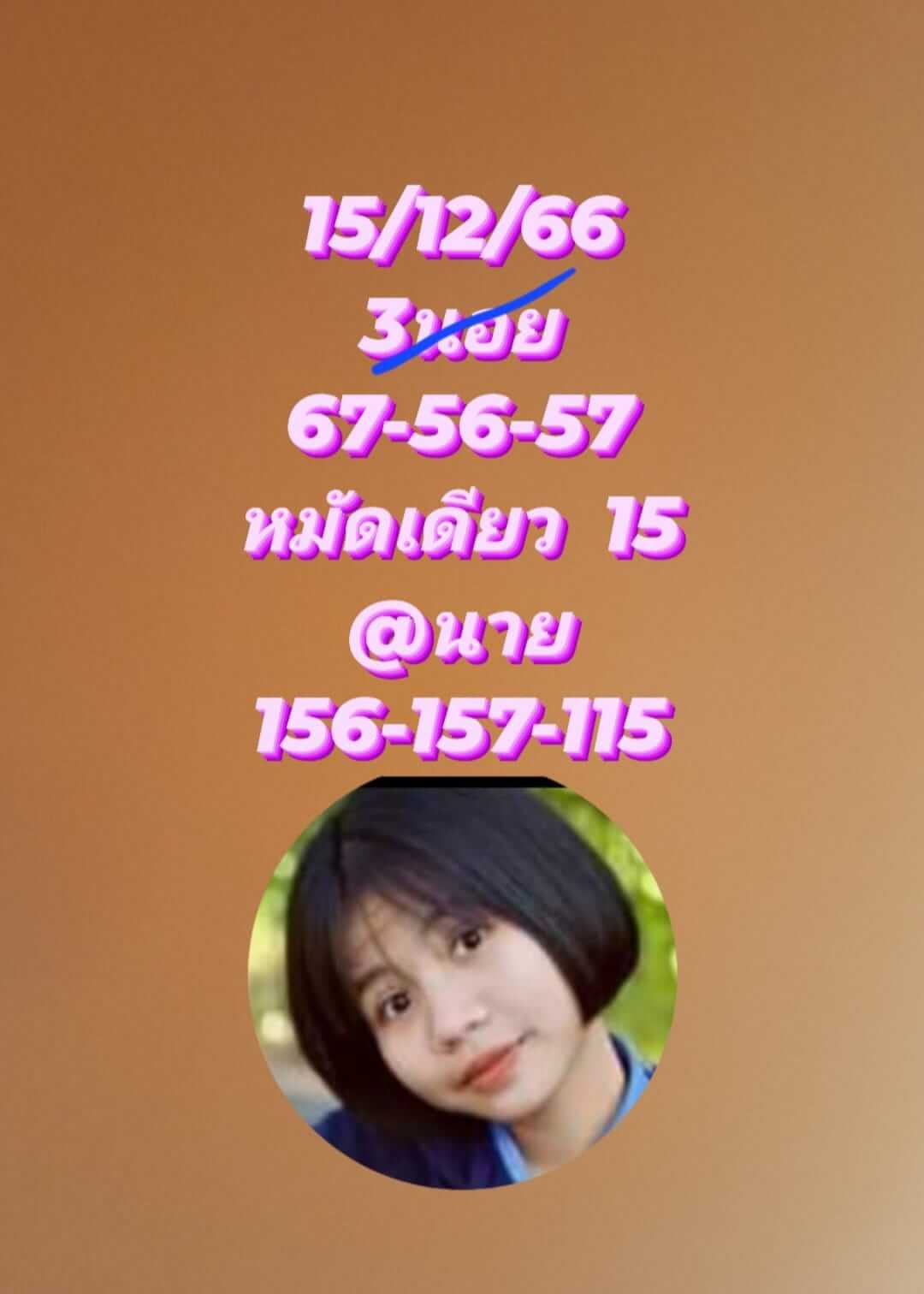 หวยฮานอย 15/12/66 ชุดที่ 1