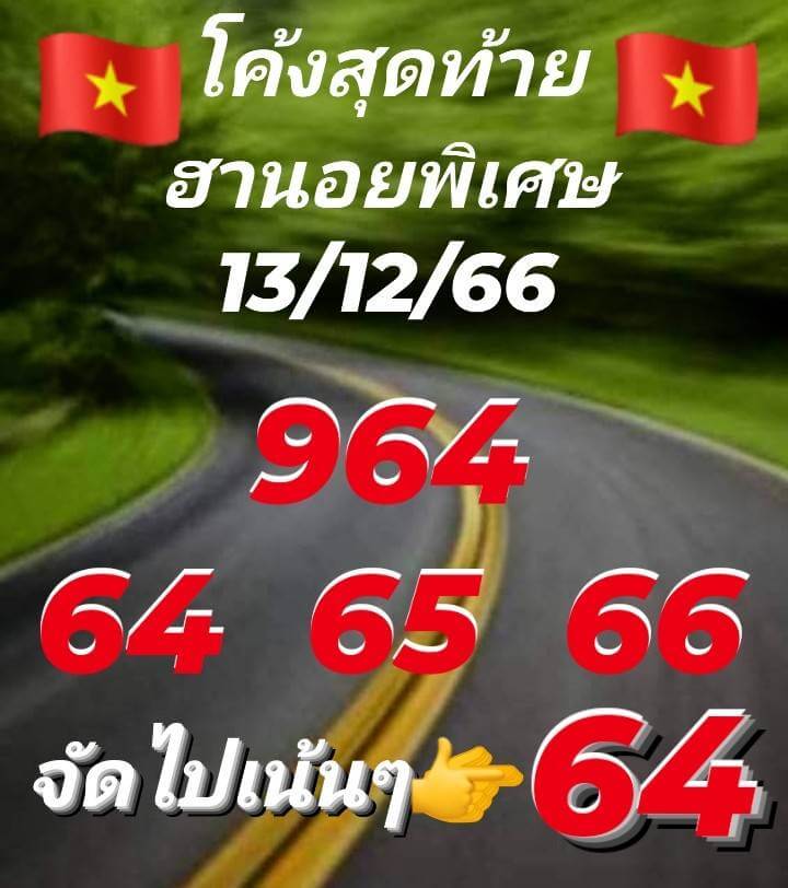 หวยฮานอย 13/12/66 ชุดที่ 7