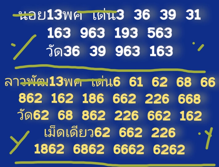 หวยลาว 13/5/67 ชุดที่ 8