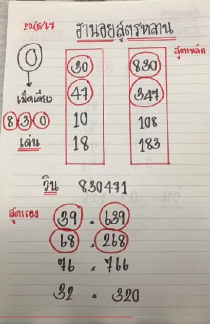 หวยฮานอย 20/5/67 ชุดที่ 6