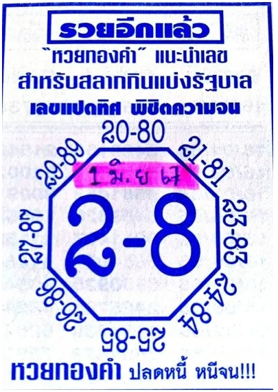 เลขแปดทิศ 1/6/67