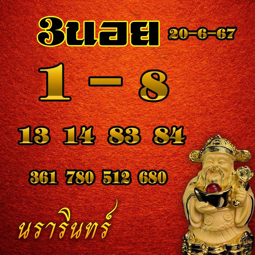 หวยฮานอย 20/6/67 ชุดที่ 3