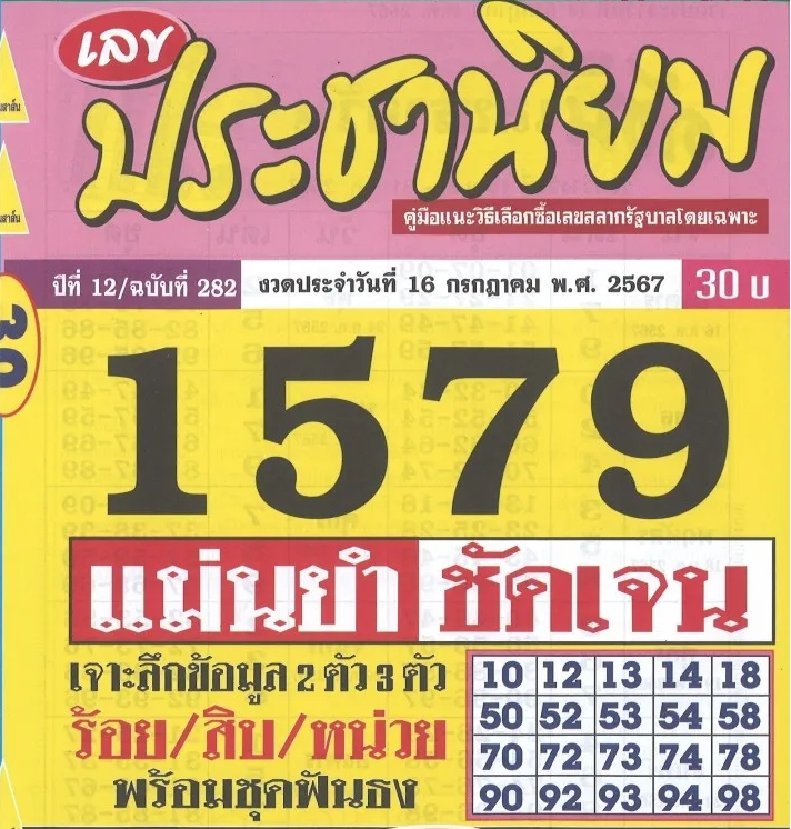 หวยประชานิยม 16/7/67