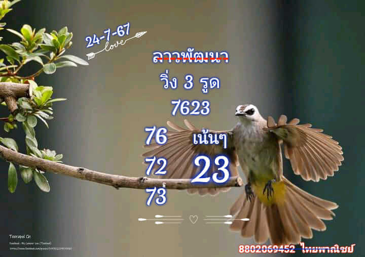 หวยลาว 24/7/67 ชุดที่ 8