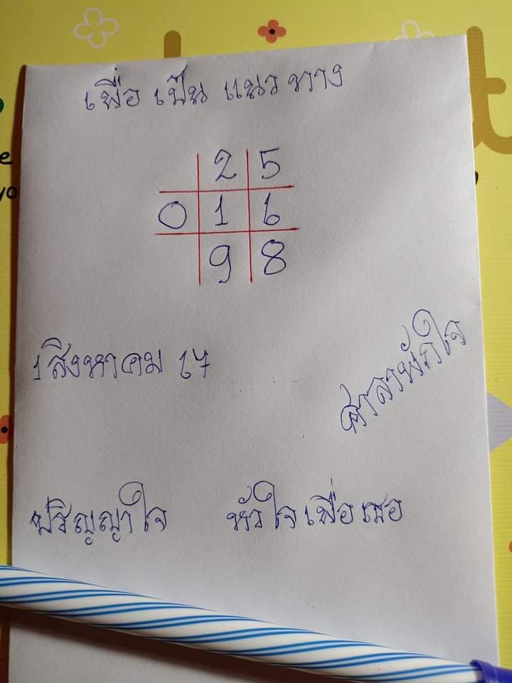 หวยศาลาพักใจ 1/8/67