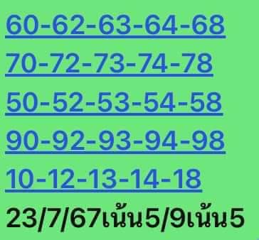 หวยหุ้น 23/7/67 ชุดที่ 10