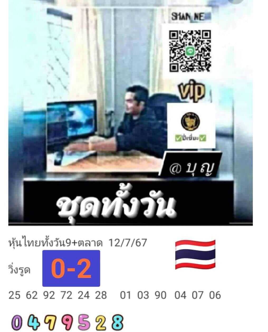 หวยหุ้น 12/7/67 ชุดที่ 8