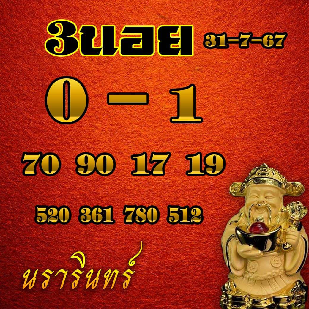 หวยฮานอย 31/7/67 ชุดที่ 2