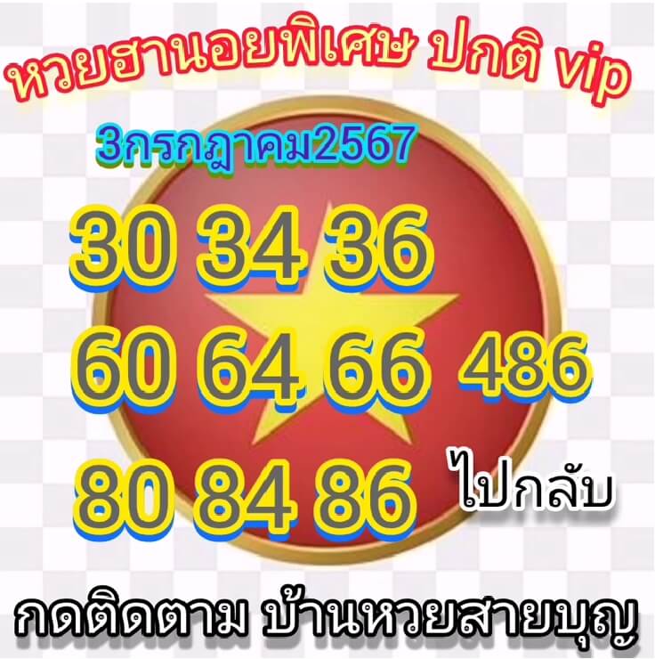 หวยฮานอย 3/7/67 ชุดที่ 7