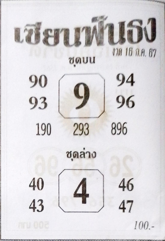 หวยเซียนฟันธง 16/7/67