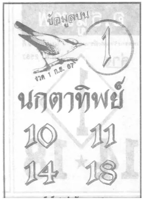 หวยนกตาทิพย์ 1/9/67