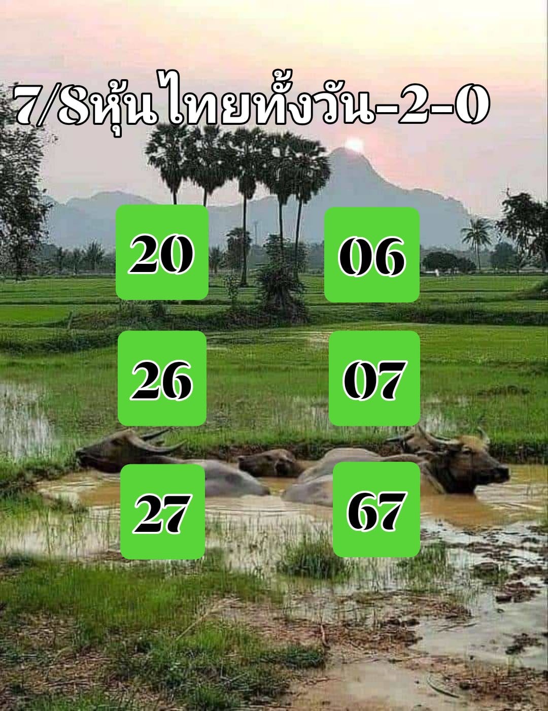 หวยหุ้น 7/8/67 ชุดที่ 9