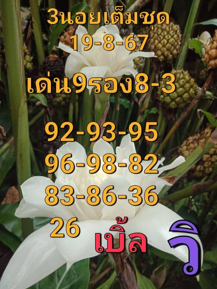 หวยฮานอย 19/8/67 ชุดที่ 1