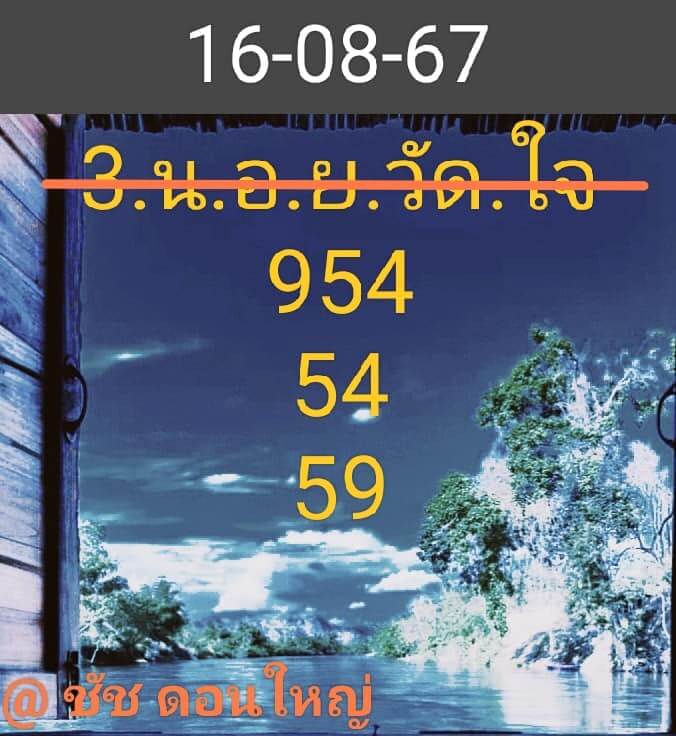 หวยฮานอย 16/8/67 ชุดที่ 10