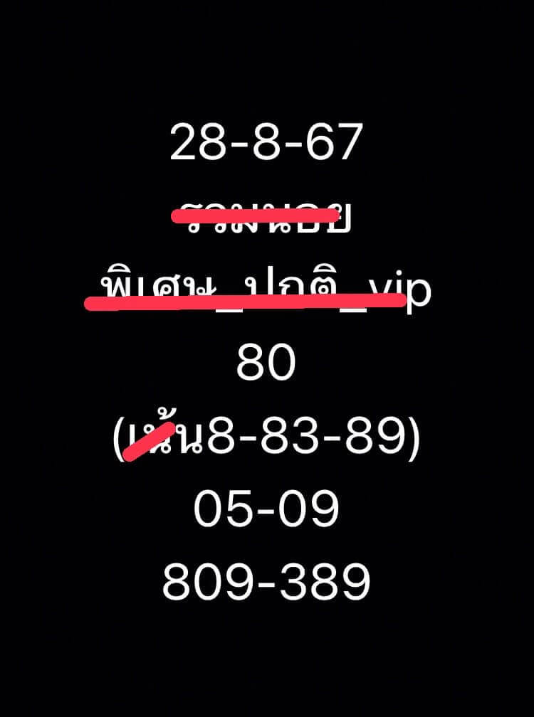 หวยฮานอย 28/8/67 ชุดที่ 10