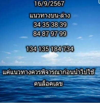 หวยคนล็อคเลข 16/9/67