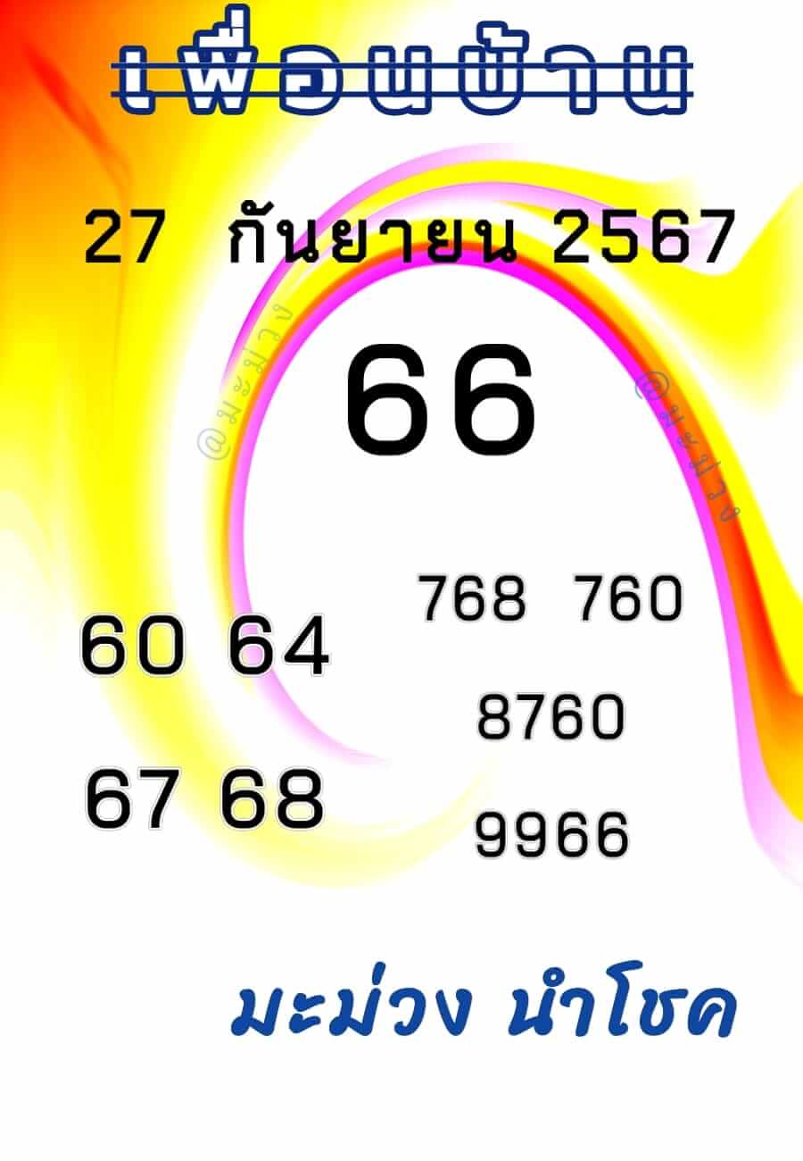 หวยลาว 27/9/67 ชุดที่ 2