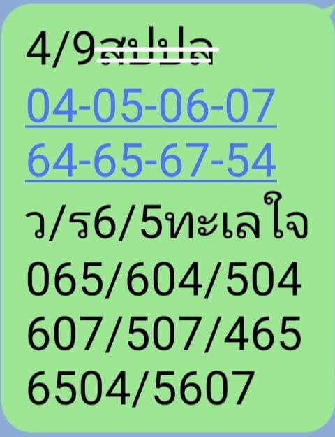 หวยลาว 4/9/67 ชุดที่ 6