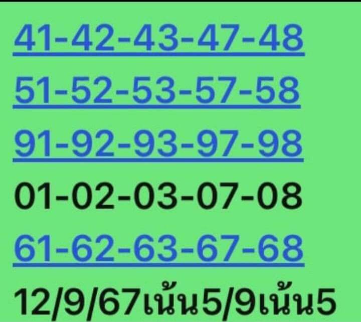 หวยหุ้น 12/9/67 ชุดที่ 10