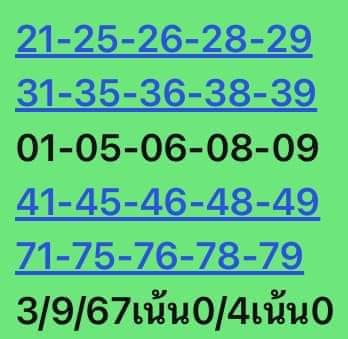 หวยหุ้น 3/9/67 ชุดที่ 7