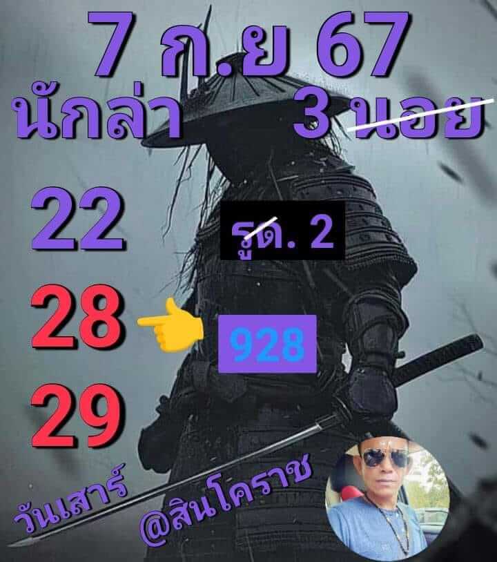 หวยฮานอย 7/9/67 ชุดที่ 2