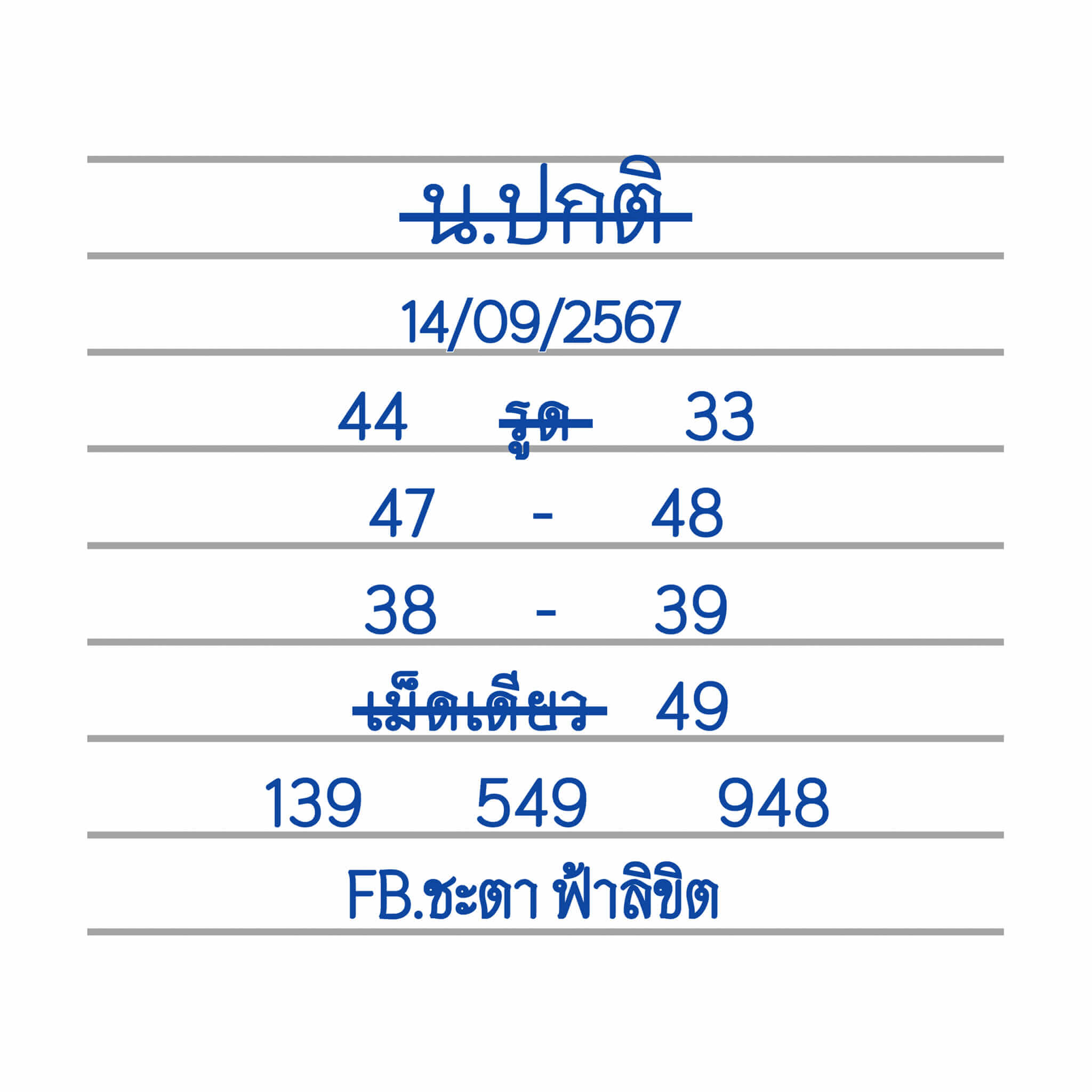 หวยฮานอย 14/9/67 ชุดที่ 4