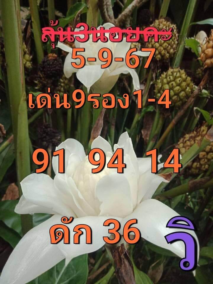 หวยฮานอย 5/9/67 ชุดที่ 6