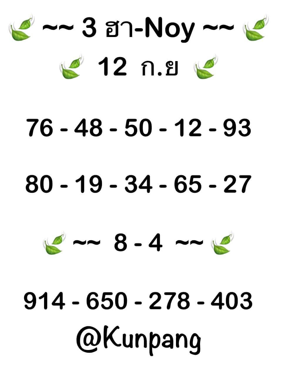 หวยฮานอย 12/9/67 ชุดที่ 7