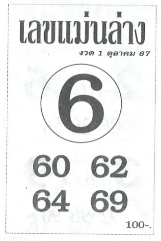 เลขแม่นล่าง 1/10/67